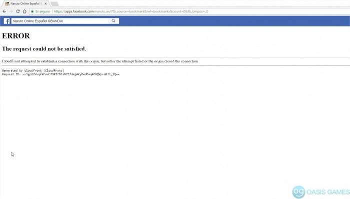 Naruto Online Español ©BANDAI en Facebook - Google Chrome